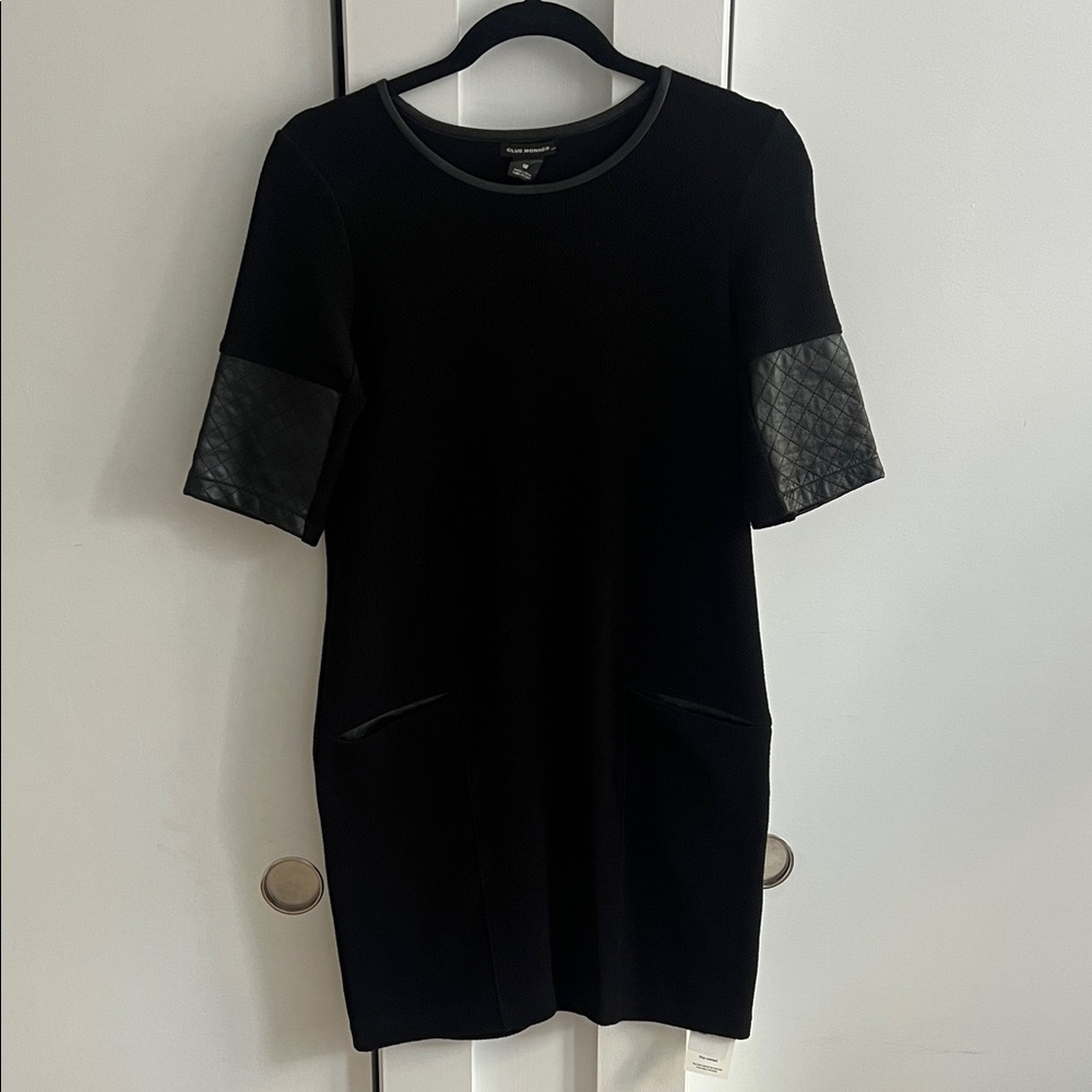 Club Monaco Black Textured Dress